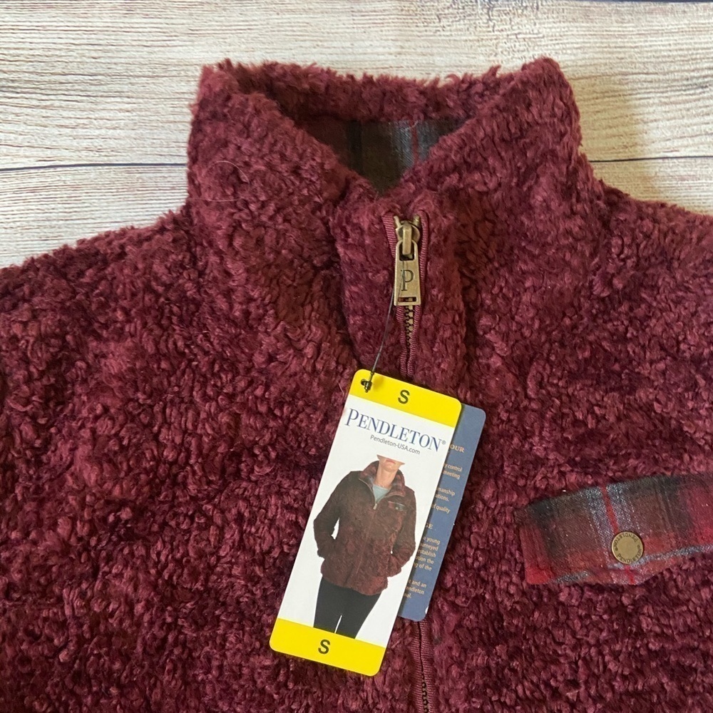 NWT Pendleton Fuzzy Full Zip Jacket Size S - Picture 2 of 6